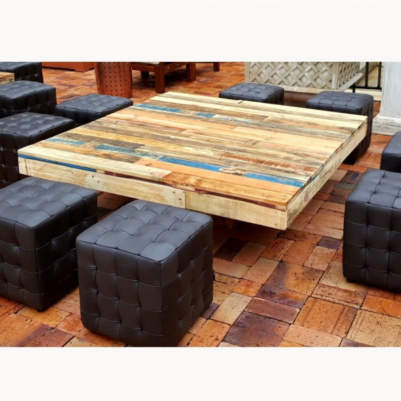 58x58x17H Dallas Pallet Coffee Table 