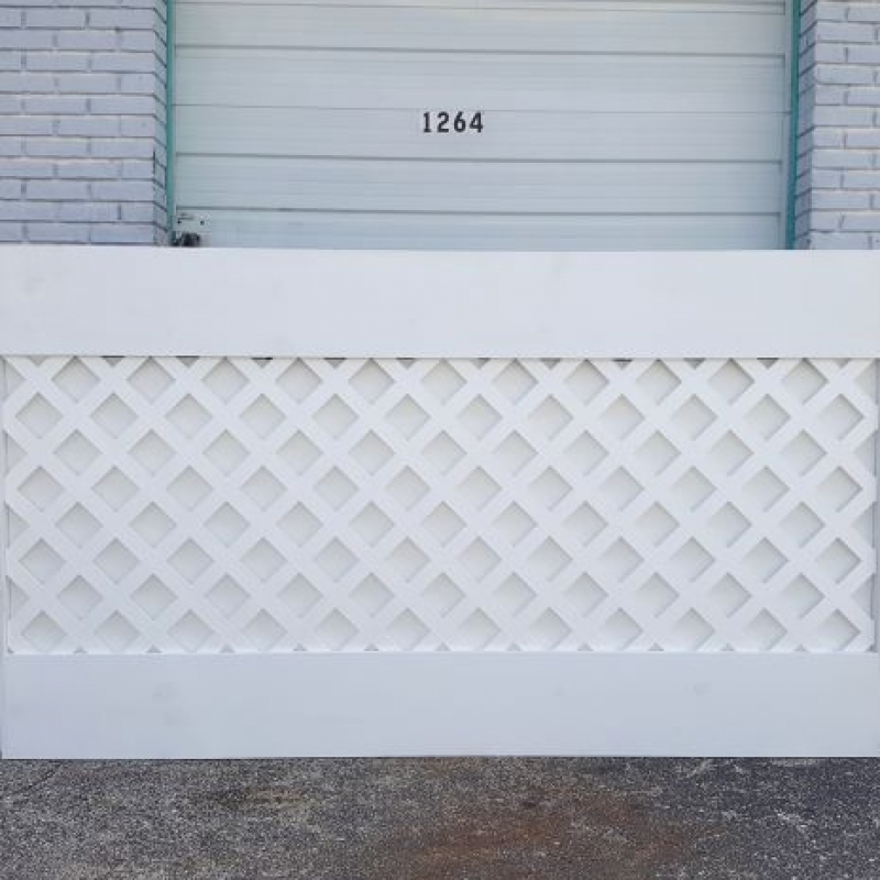 6' White Trellis DJ