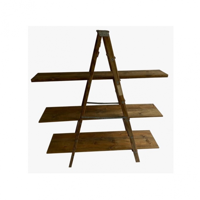 72x24x72H Ladder Old Wood Bar Back 